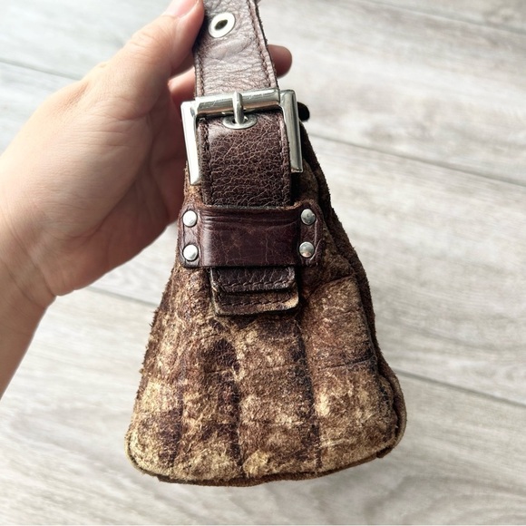 The Trend Italian Leather Animal Skin Mini Duffel Bag - Picture 6 of 16